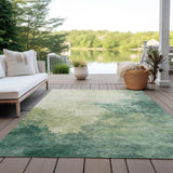 Machine Washable Indoor/ Outdoor Abstract Modern Chantille Rug