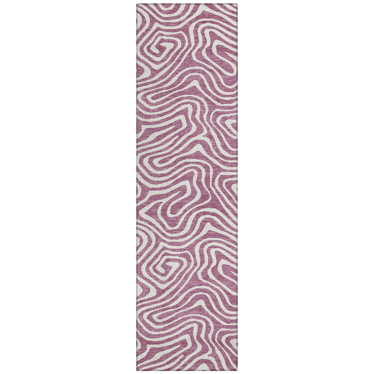 Machine Washable Indoor/ Outdoor Abstract Modern Chantille Rug