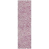 Machine Washable Indoor/ Outdoor Abstract Modern Chantille Rug