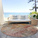 Machine Washable Indoor/ Outdoor Abstract Modern Chantille Rug