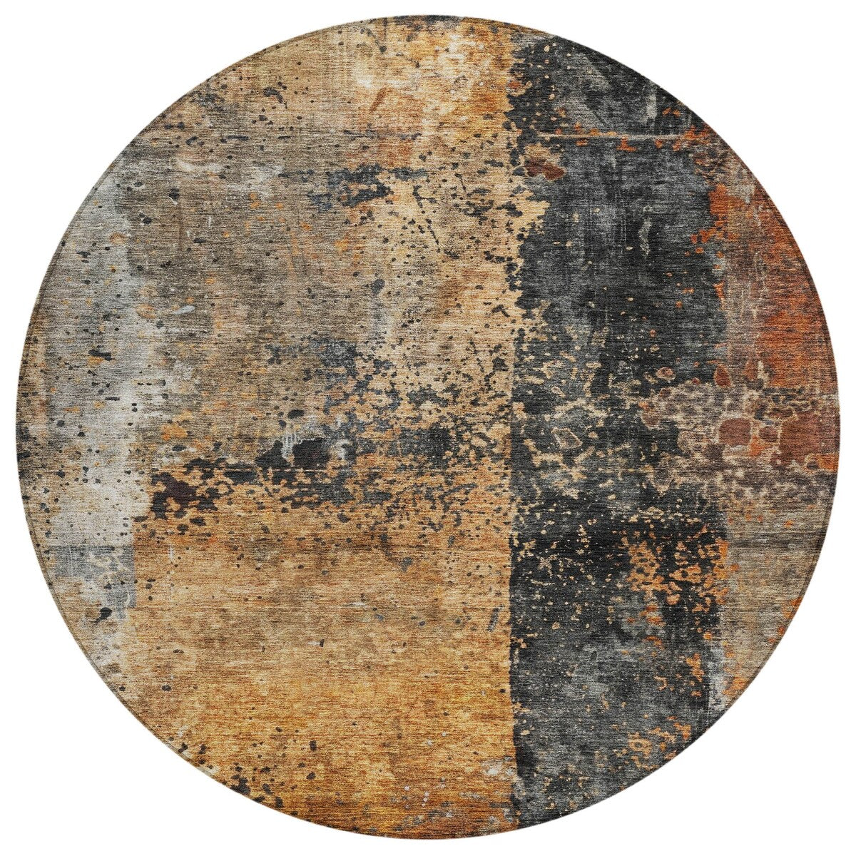 Machine Washable Indoor/ Outdoor Abstract Modern Chantille Rug