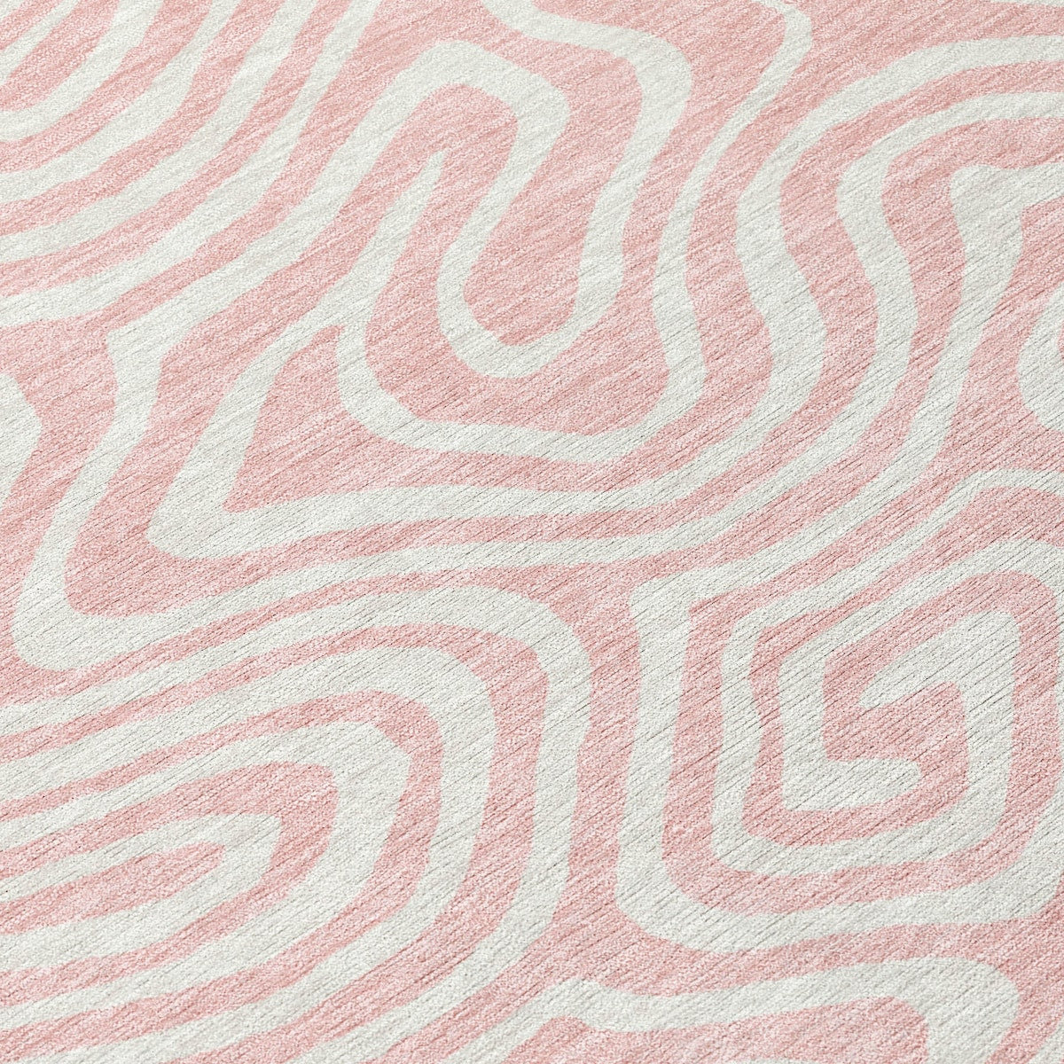 Machine Washable Indoor/ Outdoor Abstract Modern Chantille Rug
