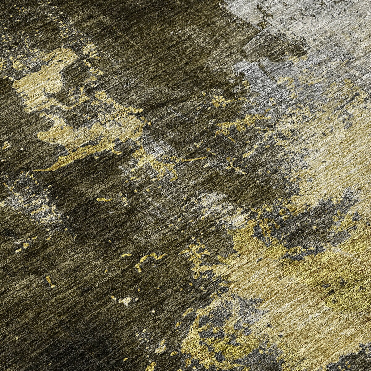 Machine Washable Indoor/ Outdoor Abstract Modern Chantille Rug