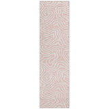 Machine Washable Indoor/ Outdoor Abstract Modern Chantille Rug