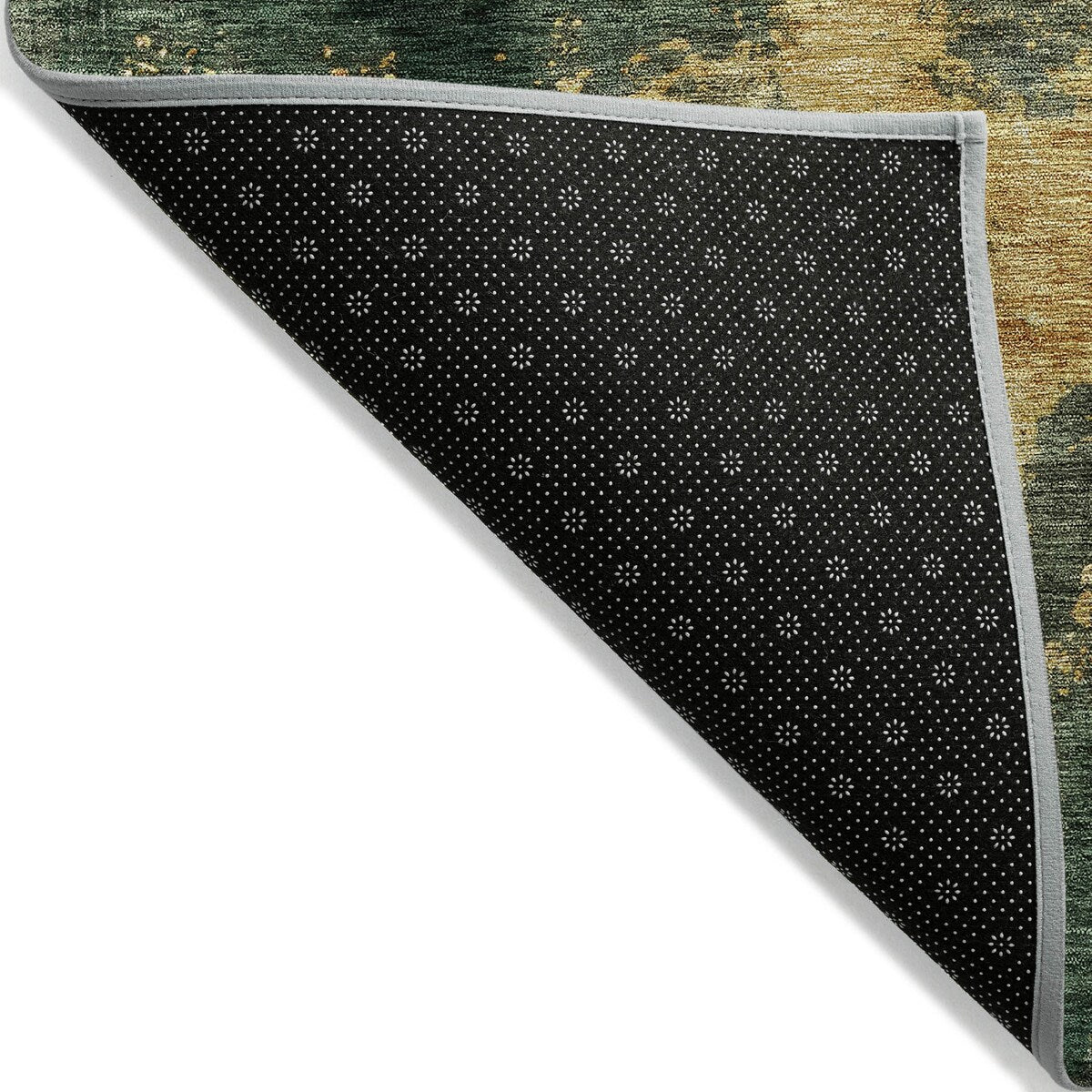 Machine Washable Indoor/ Outdoor Abstract Modern Chantille Rug