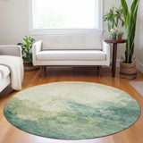 Machine Washable Indoor/ Outdoor Abstract Modern Chantille Rug