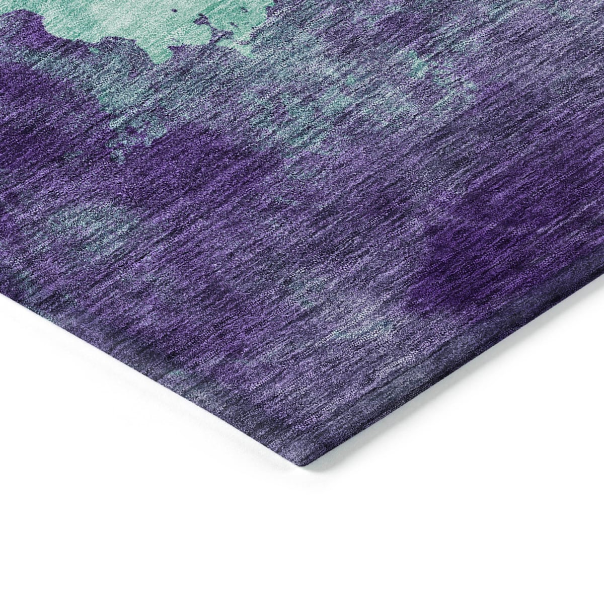 Machine Washable Indoor/ Outdoor Abstract Modern Chantille Rug