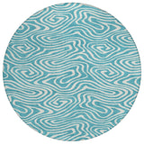 Machine Washable Indoor/ Outdoor Abstract Modern Chantille Rug