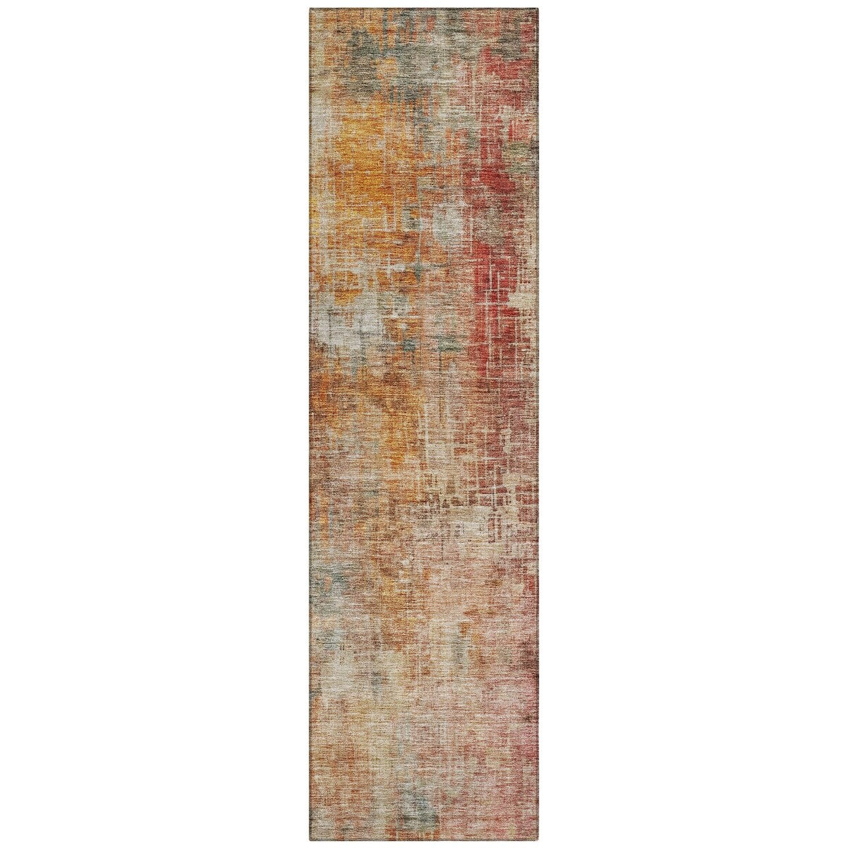 Machine Washable Indoor/ Outdoor Abstract Modern Chantille Rug