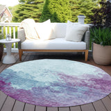 Machine Washable Indoor/ Outdoor Abstract Modern Chantille Rug