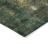 Machine Washable Indoor/ Outdoor Abstract Modern Chantille Rug