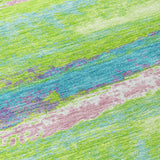 Machine Washable Indoor/ Outdoor Abstract Modern Chantille Rug