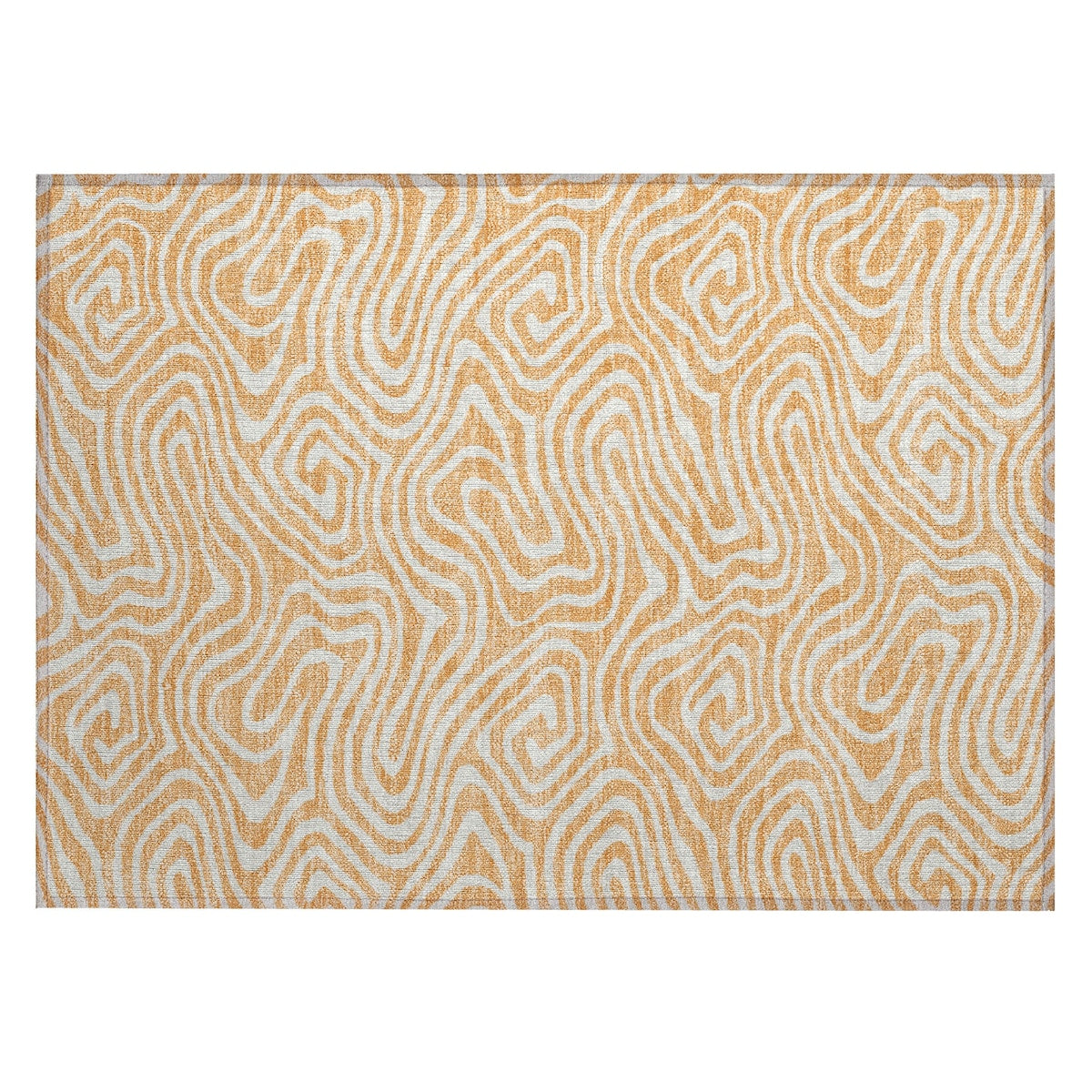 Machine Washable Indoor/ Outdoor Abstract Modern Chantille Rug