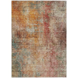 Machine Washable Indoor/ Outdoor Abstract Modern Chantille Rug