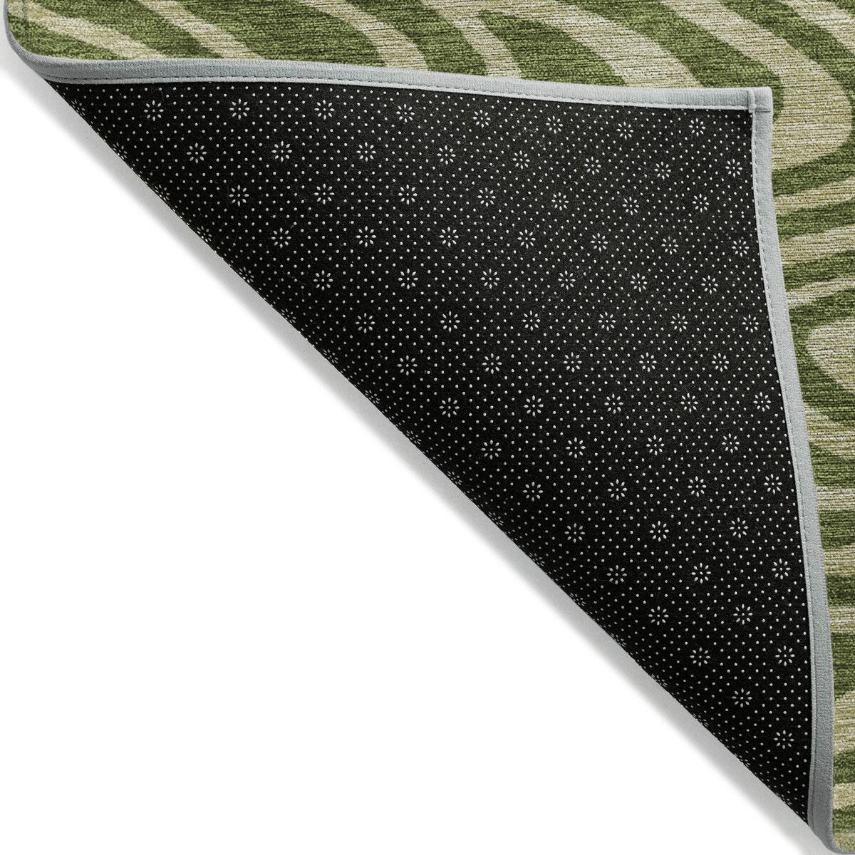 Machine Washable Indoor/ Outdoor Abstract Modern Chantille Rug