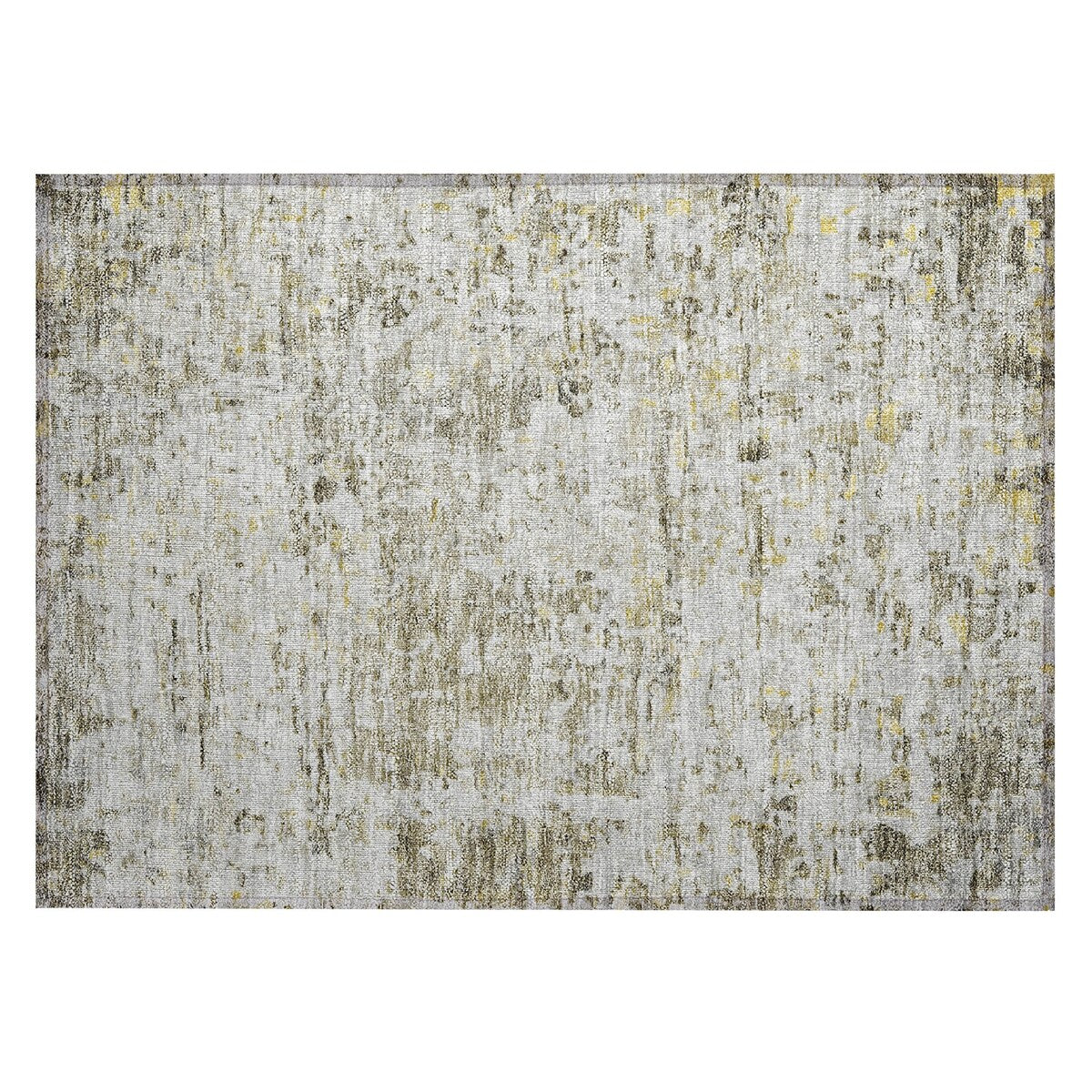 Machine Washable Indoor/ Outdoor Abstract Modern Chantille Rug