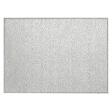 Machine Washable Indoor/ Outdoor Abstract Modern Chantille Rug