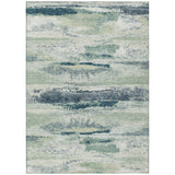 Machine Washable Indoor/ Outdoor Abstract Modern Chantille Rug