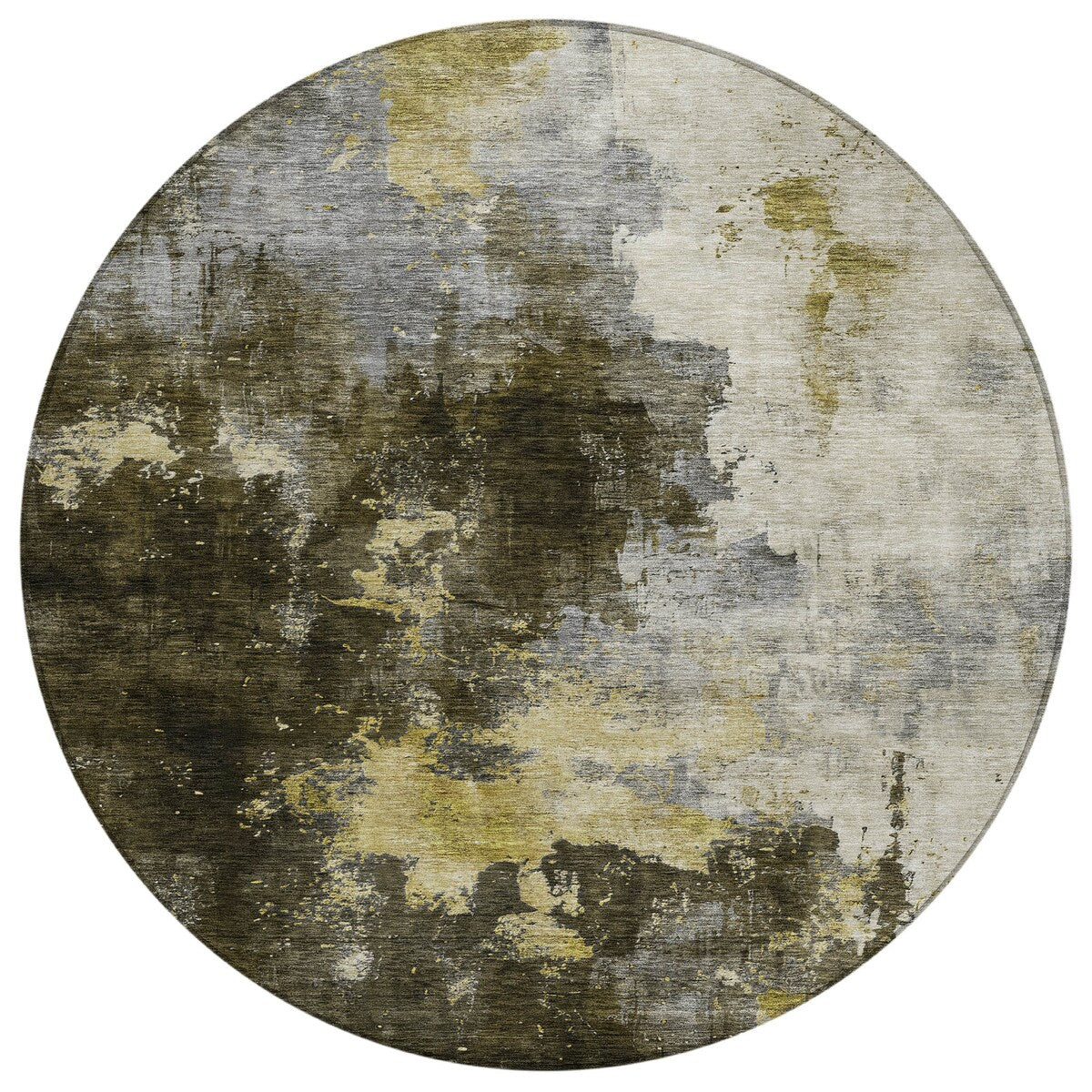 Machine Washable Indoor/ Outdoor Abstract Modern Chantille Rug