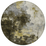 Machine Washable Indoor/ Outdoor Abstract Modern Chantille Rug
