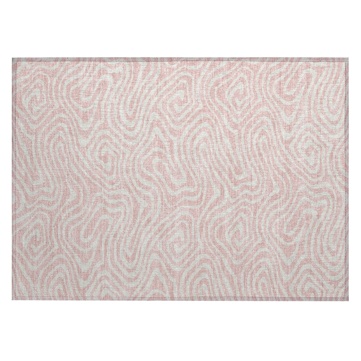 Machine Washable Indoor/ Outdoor Abstract Modern Chantille Rug