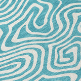 Machine Washable Indoor/ Outdoor Abstract Modern Chantille Rug