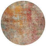 Machine Washable Indoor/ Outdoor Abstract Modern Chantille Rug