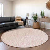 Machine Washable Indoor/ Outdoor Abstract Modern Chantille Rug