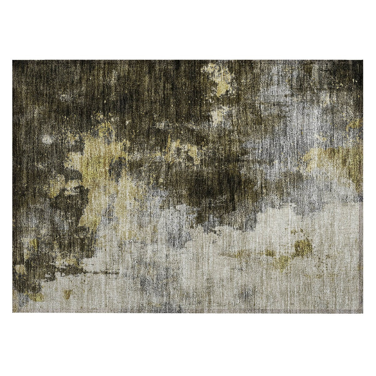 Machine Washable Indoor/ Outdoor Abstract Modern Chantille Rug