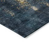 Machine Washable Indoor/ Outdoor Abstract Modern Chantille Rug