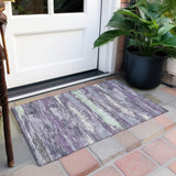 Machine Washable Indoor/ Outdoor Abstract Modern Chantille Rug