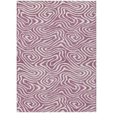 Machine Washable Indoor/ Outdoor Abstract Modern Chantille Rug