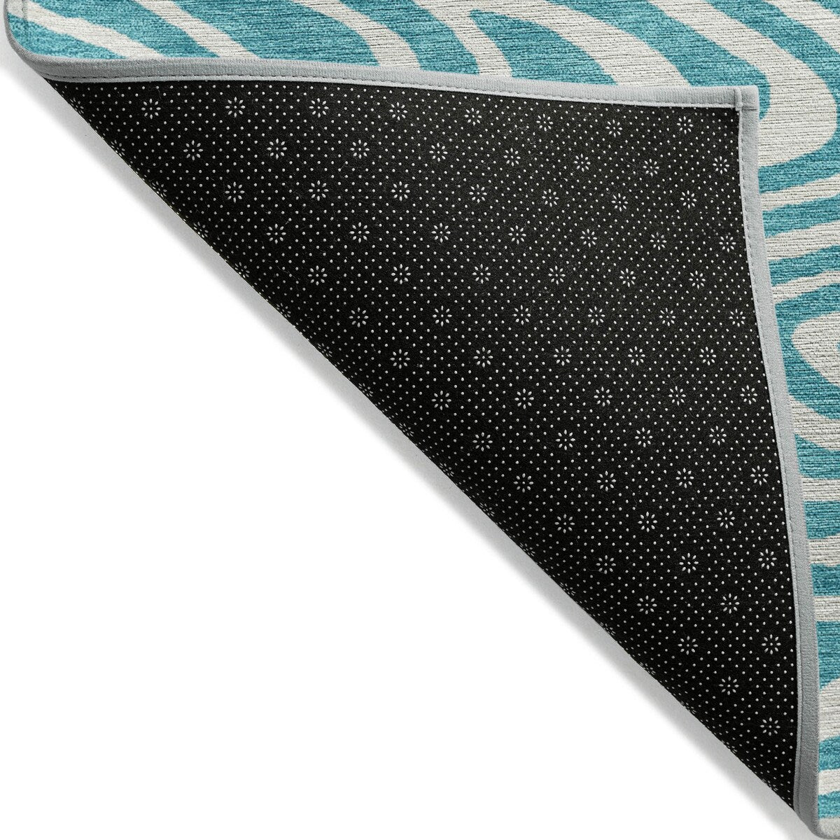 Machine Washable Indoor/ Outdoor Abstract Modern Chantille Rug