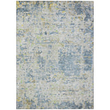 Machine Washable Indoor/ Outdoor Abstract Modern Chantille Rug
