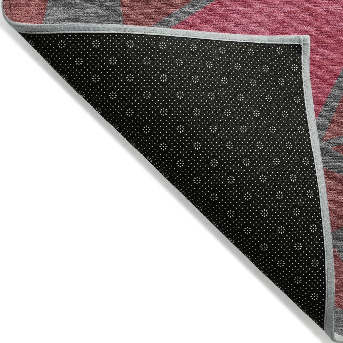 Machine Washable Indoor/ Outdoor Abstract Mosaic Chantille Rug