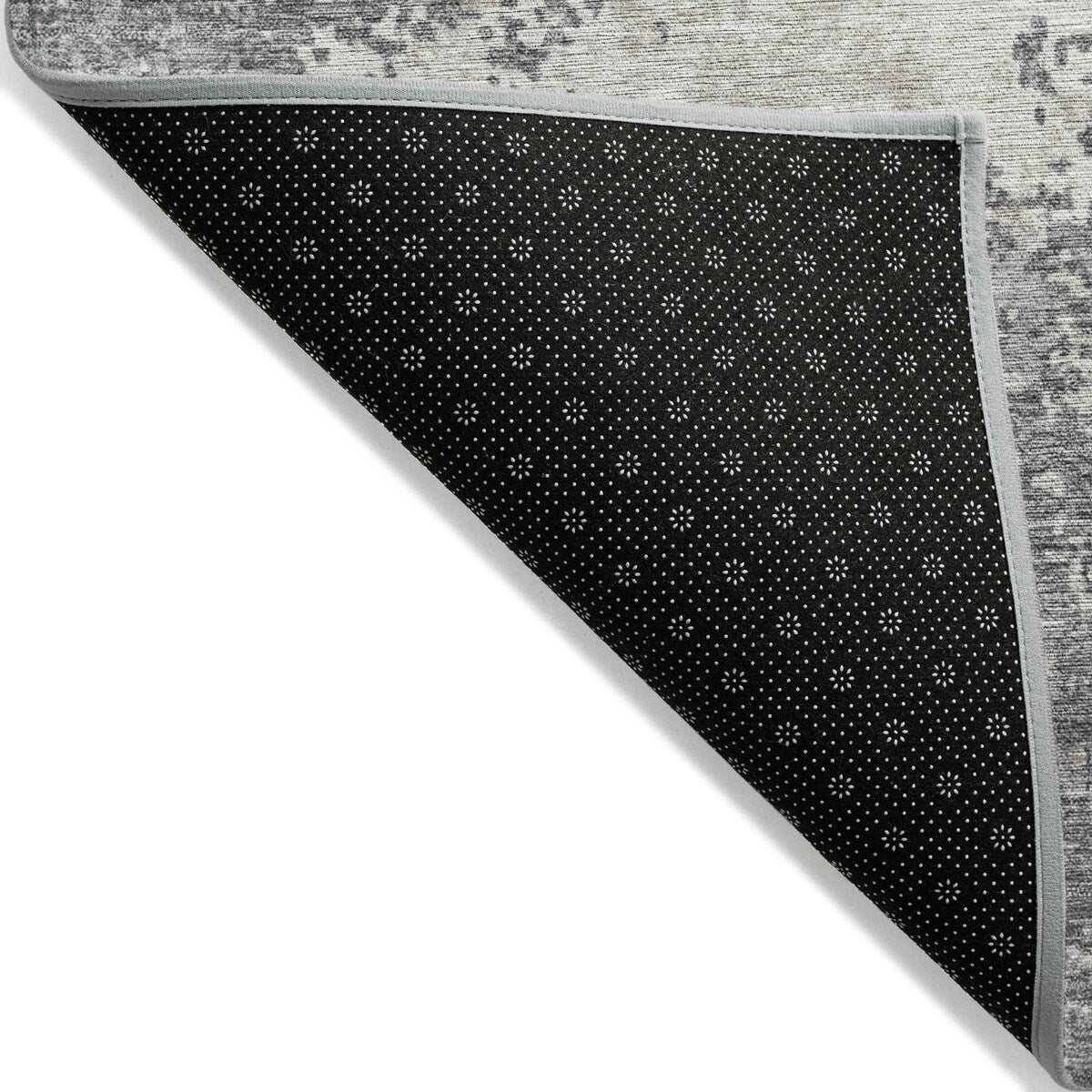 Machine Washable Indoor/ Outdoor Abstract Pixels Chantille Rug