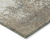 Machine Washable Indoor/ Outdoor Abstract Pixels Chantille Rug