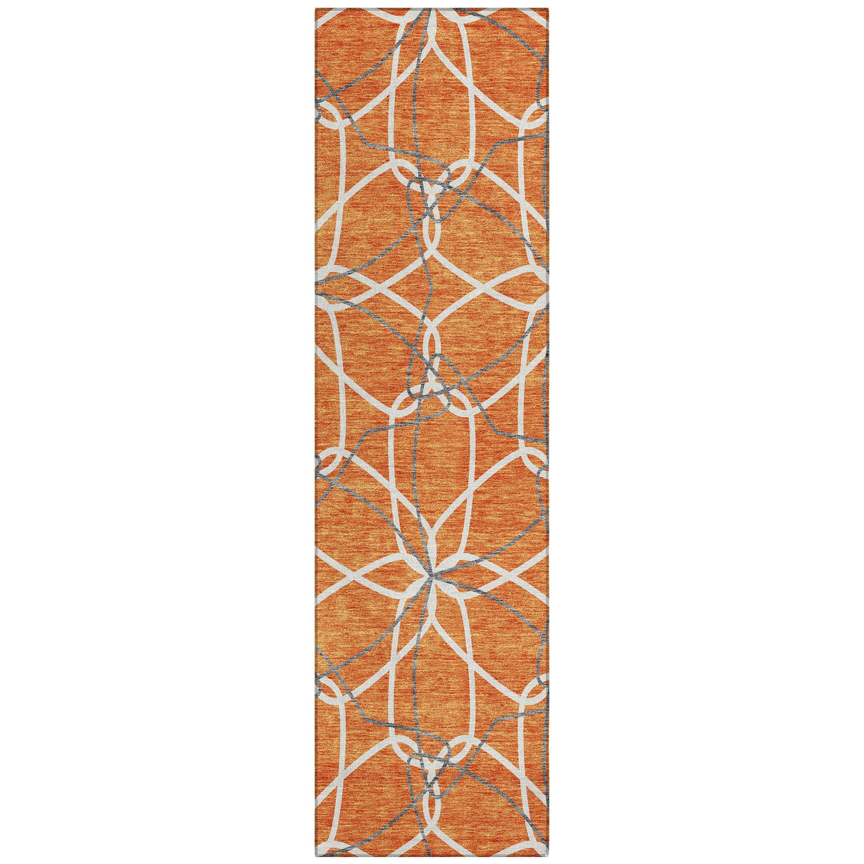 Machine Washable Indoor/ Outdoor Abstract Prism Chantille Rug