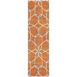 Machine Washable Indoor/ Outdoor Abstract Prism Chantille Rug