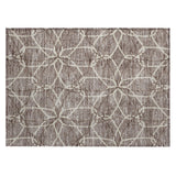 Machine Washable Indoor/ Outdoor Abstract Prism Chantille Rug