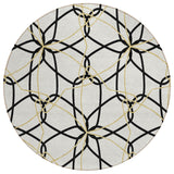 Machine Washable Indoor/ Outdoor Abstract Prism Chantille Rug