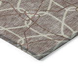 Machine Washable Indoor/ Outdoor Abstract Prism Chantille Rug