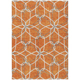 Machine Washable Indoor/ Outdoor Abstract Prism Chantille Rug