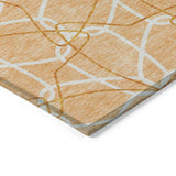 Machine Washable Indoor/ Outdoor Abstract Prism Chantille Rug