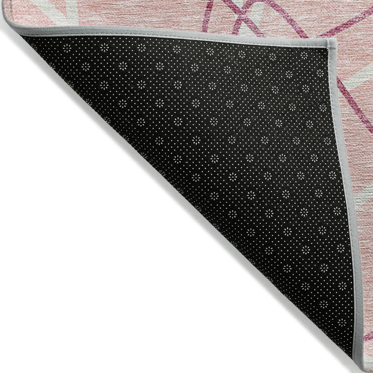 Machine Washable Indoor/ Outdoor Abstract Prism Chantille Rug