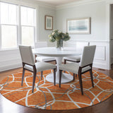 Machine Washable Indoor/ Outdoor Abstract Prism Chantille Rug