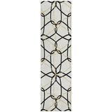 Machine Washable Indoor/ Outdoor Abstract Prism Chantille Rug