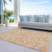 Machine Washable Indoor/ Outdoor Abstract Prism Chantille Rug