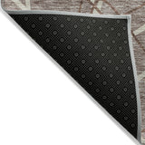 Machine Washable Indoor/ Outdoor Abstract Prism Chantille Rug