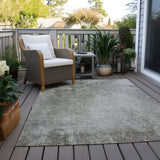 Machine Washable Indoor/ Outdoor Abstract Solid Chantille Rug